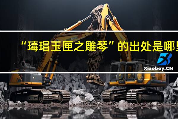 “瑇瑁玉匣之雕琴”的出处是哪里