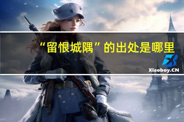 “留恨城隅”的出处是哪里