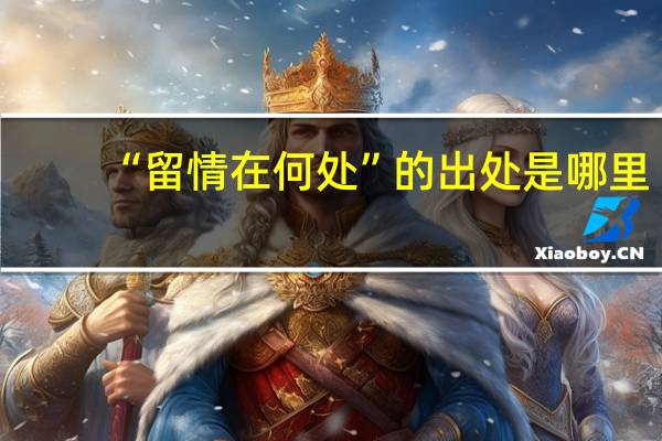 “留情在何处”的出处是哪里