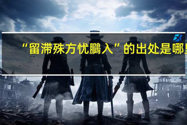 “留滞殊方忧鵩入”的出处是哪里