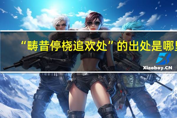 “畴昔停桡追欢处”的出处是哪里