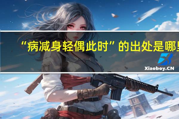 “病减身轻偶此时”的出处是哪里