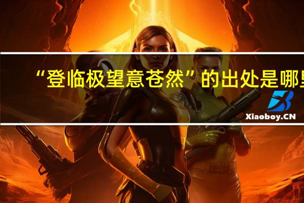 “登临极望意苍然”的出处是哪里