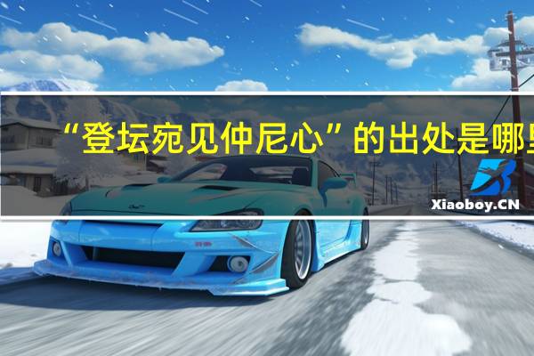 “登坛宛见仲尼心”的出处是哪里