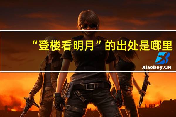 “登楼看明月”的出处是哪里