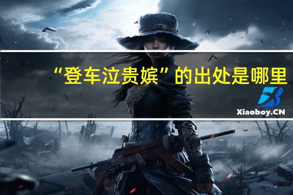 “登车泣贵嫔”的出处是哪里