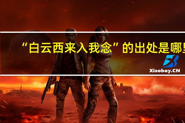 “白云西来入我念”的出处是哪里