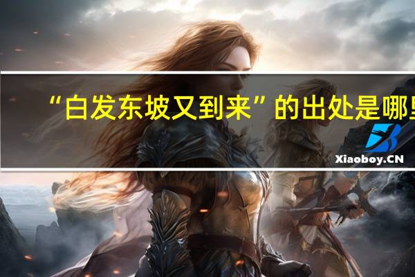 “白发东坡又到来”的出处是哪里