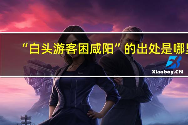 “白头游客困咸阳”的出处是哪里