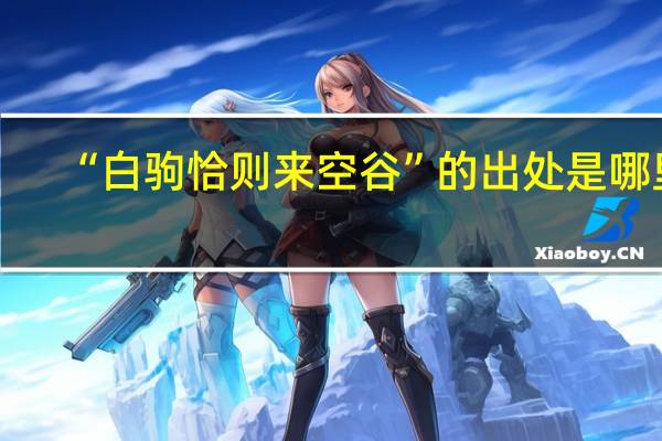 “白驹恰则来空谷”的出处是哪里