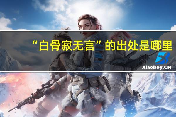 “白骨寂无言”的出处是哪里