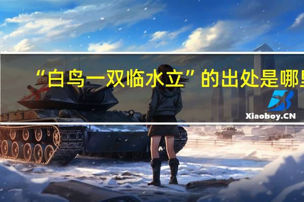 “白鸟一双临水立”的出处是哪里