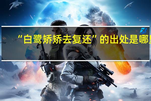 “白鹭矫矫去复还”的出处是哪里
