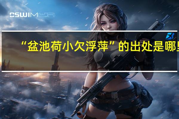 “盆池荷小欠浮萍”的出处是哪里