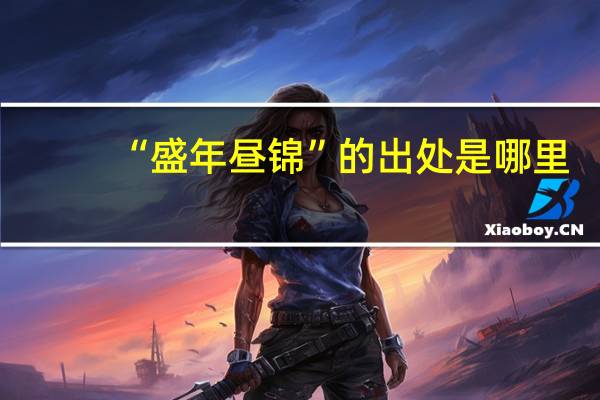 “盛年昼锦”的出处是哪里