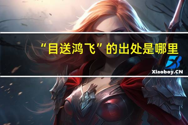 “目送鸿飞”的出处是哪里