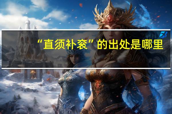 “直须补衮”的出处是哪里