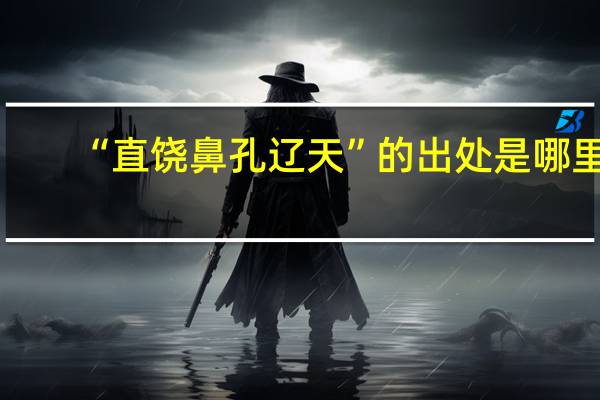 “直饶鼻孔辽天”的出处是哪里