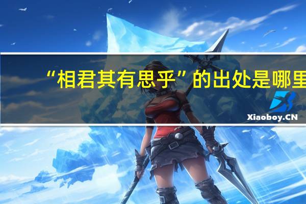 “相君其有思乎”的出处是哪里
