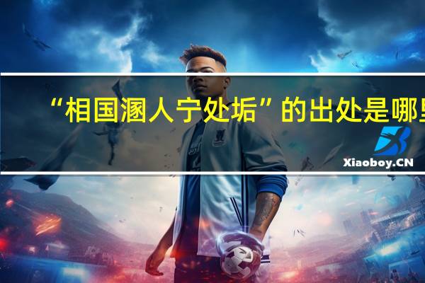 “相国溷人宁处垢”的出处是哪里