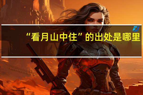 “看月山中住”的出處是哪里