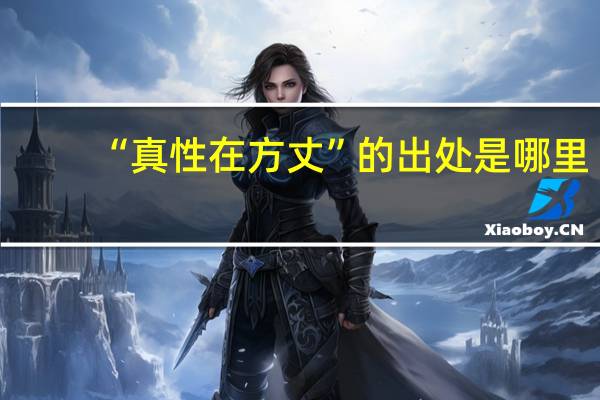 “真性在方丈”的出处是哪里