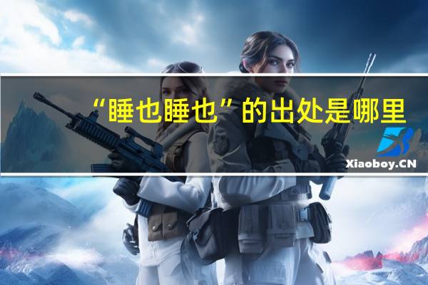 “睡也睡也”的出处是哪里