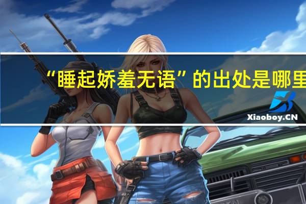 “睡起娇羞无语”的出处是哪里