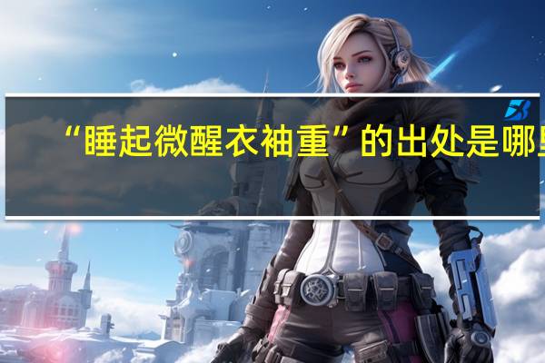 “睡起微醒衣袖重”的出处是哪里