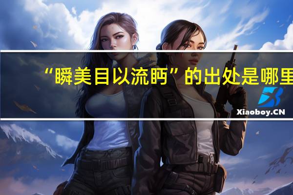 “瞬美目以流眄”的出处是哪里