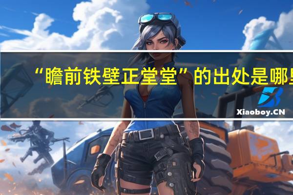 “瞻前铁壁正堂堂”的出处是哪里