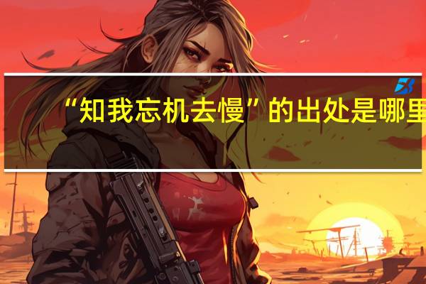 “知我忘机去慢”的出处是哪里