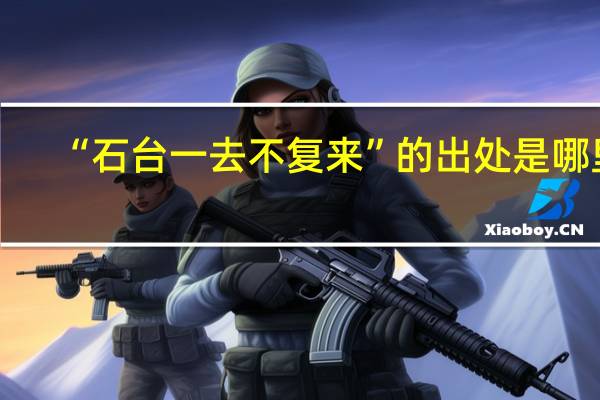 “石台一去不复来”的出处是哪里