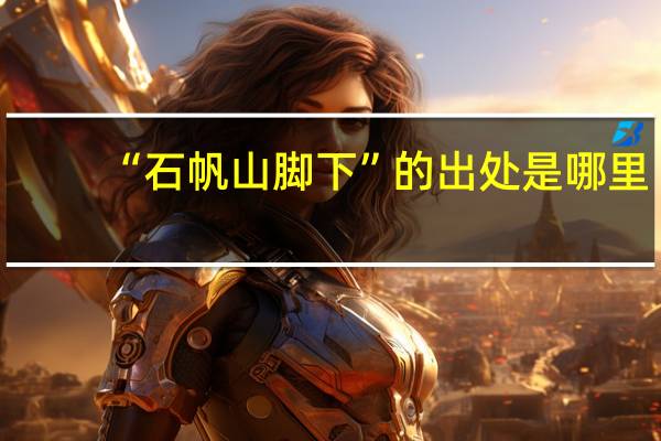 “石帆山脚下”的出处是哪里