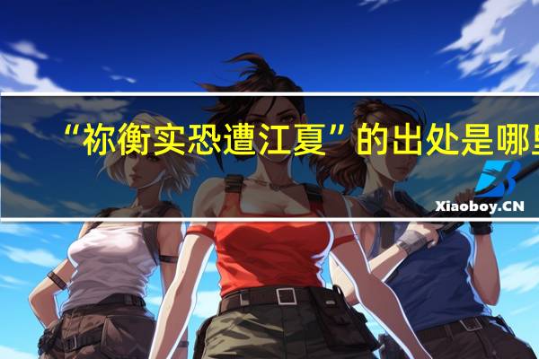 “祢衡实恐遭江夏”的出处是哪里