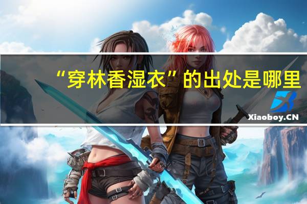 “穿林香湿衣”的出处是哪里