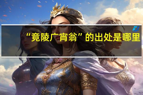“竟陵广宵翁”的出处是哪里