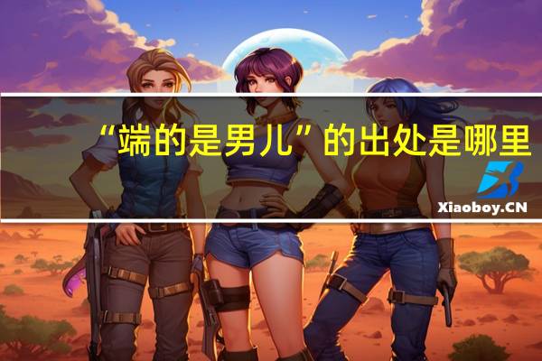 “端的是男儿”的出处是哪里