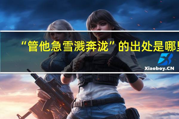 “管他急雪溅奔泷”的出处是哪里