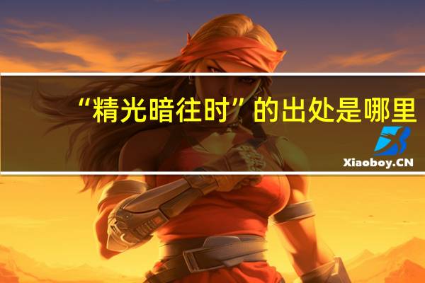 “精光暗往时”的出处是哪里