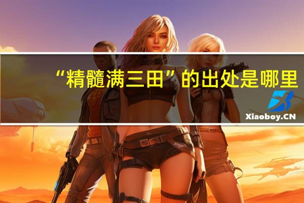 “精髓满三田”的出处是哪里