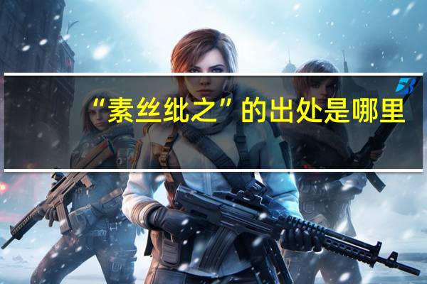 “素丝纰之”的出处是哪里