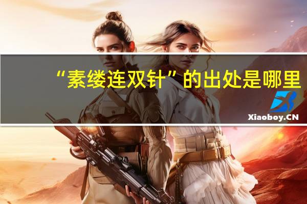“素缕连双针”的出处是哪里