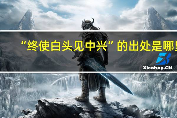 “终使白头见中兴”的出处是哪里