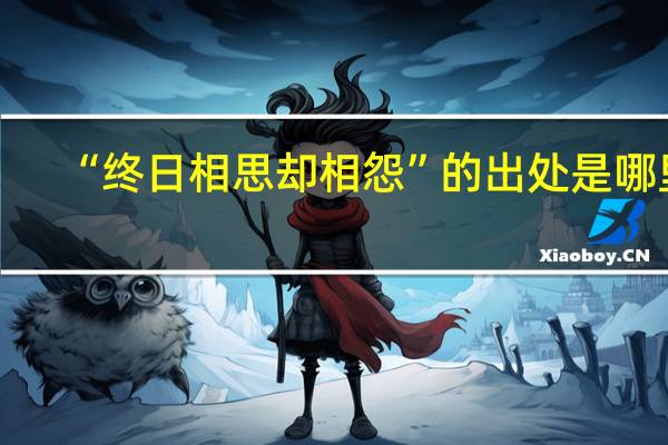 “终日相思却相怨”的出处是哪里
