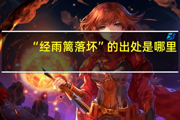 “经雨篱落坏”的出处是哪里