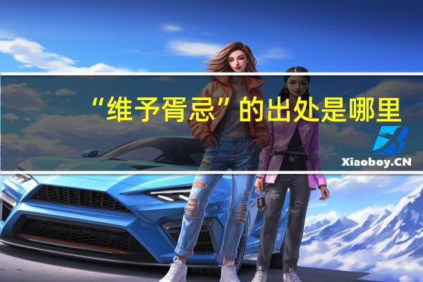“维予胥忌”的出处是哪里
