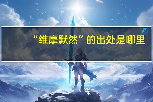 “维摩默然”的出处是哪里