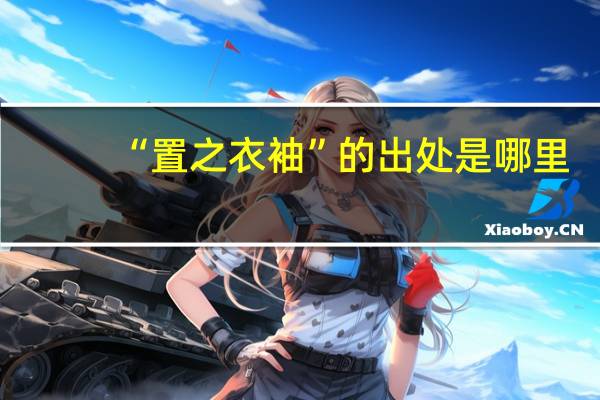 “置之衣袖”的出处是哪里