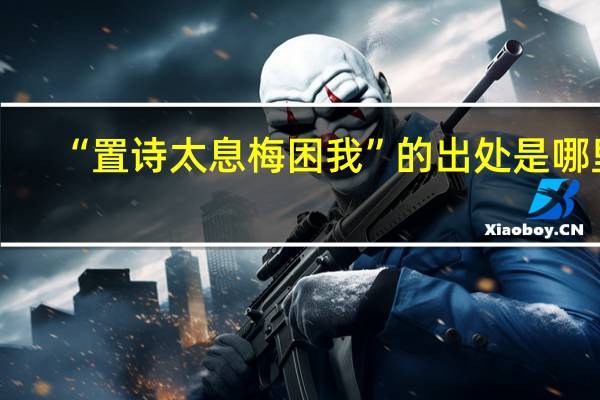 “置诗太息梅困我”的出处是哪里